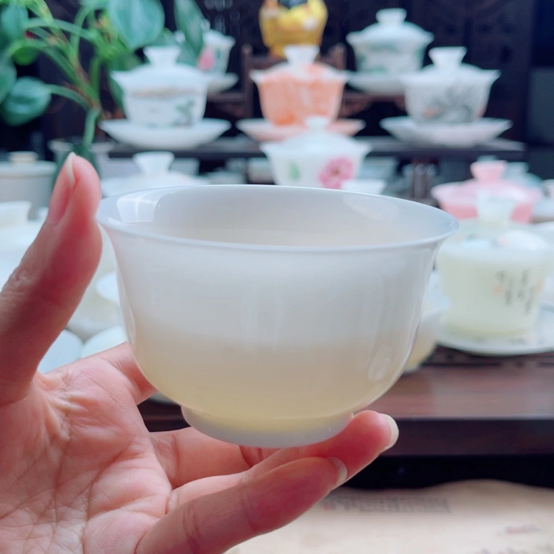 超薄主人杯80毫升羊脂玉