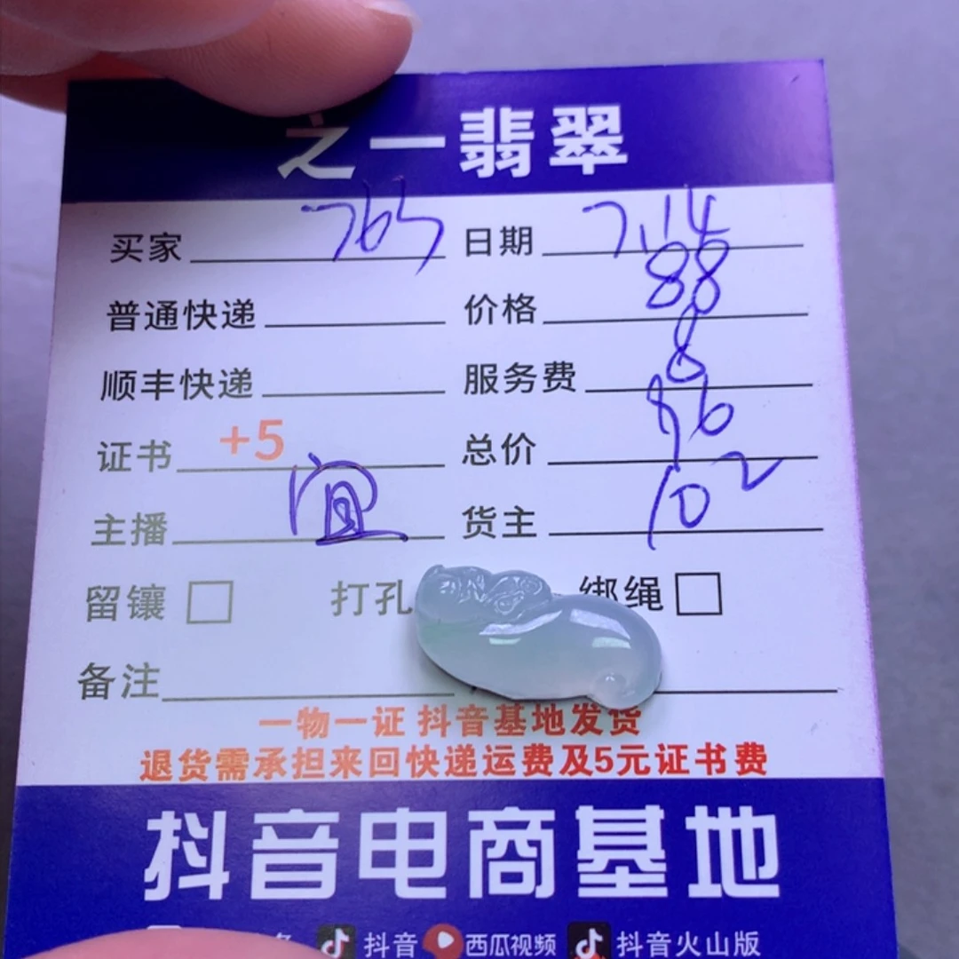 翡翠未镶嵌颈饰用***3