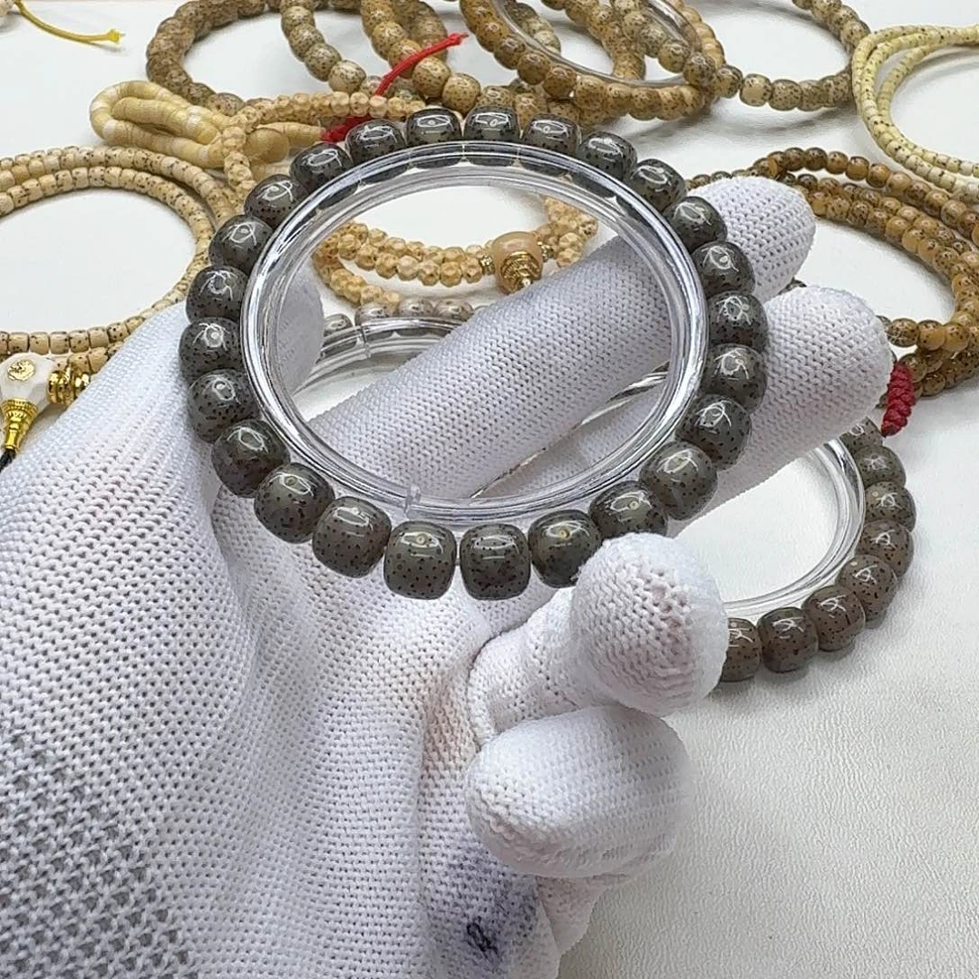 星月菩提吊坠15梵天黑冰针尖星9左右单圈