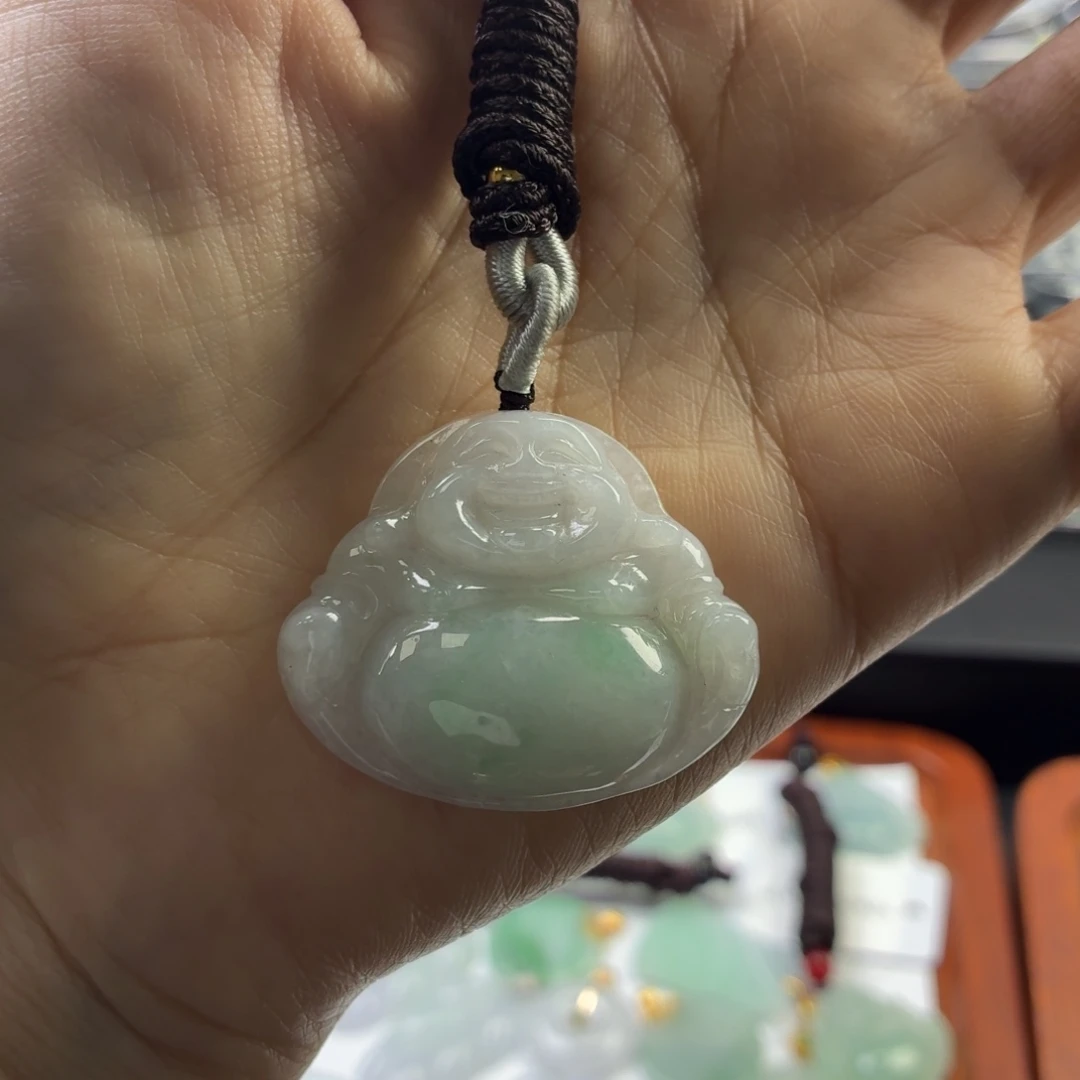 翡翠未镶嵌吊坠(不含链)佛公