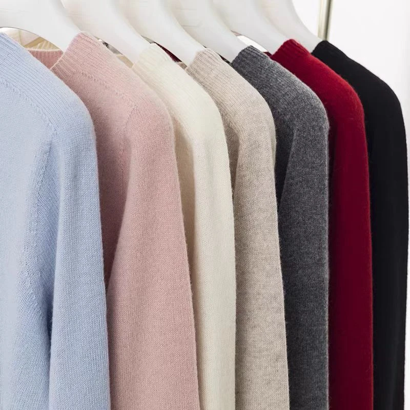 99圆领针织开衫 套头毛衣