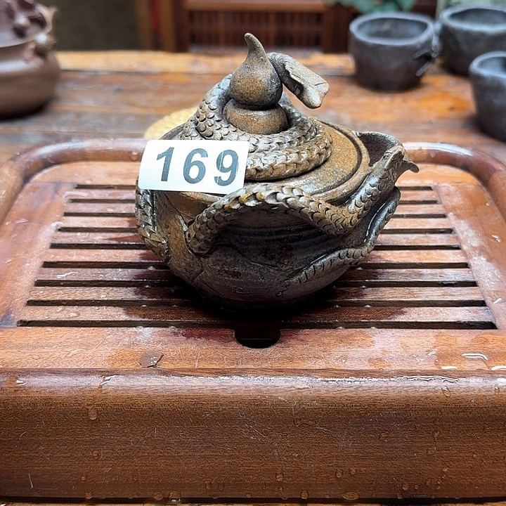 纯手工制作粗陶茶具