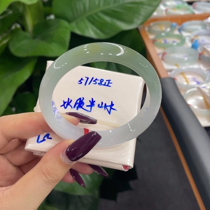 未镶嵌手镯翡翠天然缅甸翡翠A货手镯 66