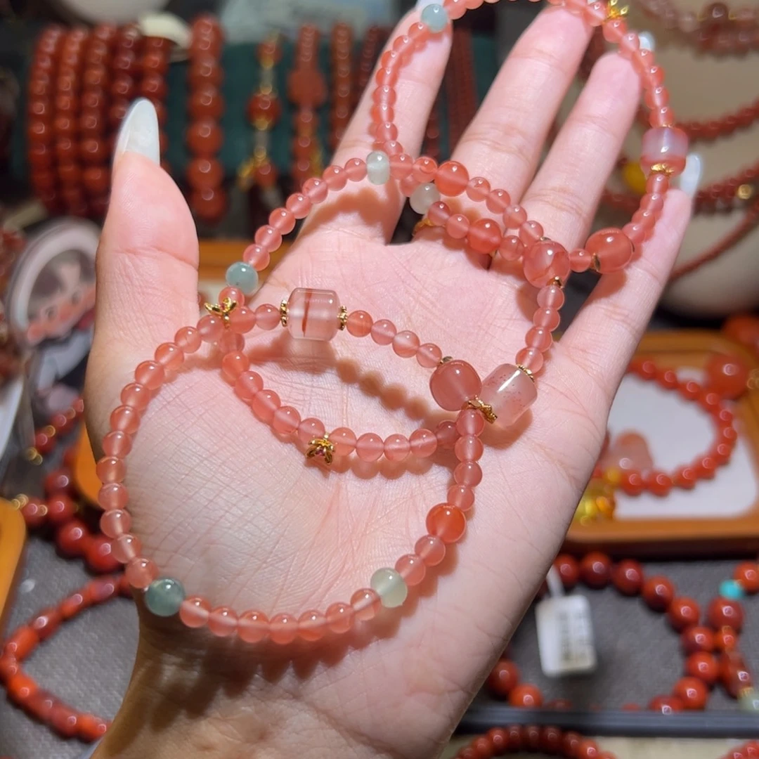 未镶嵌手链南红玛瑙4mm