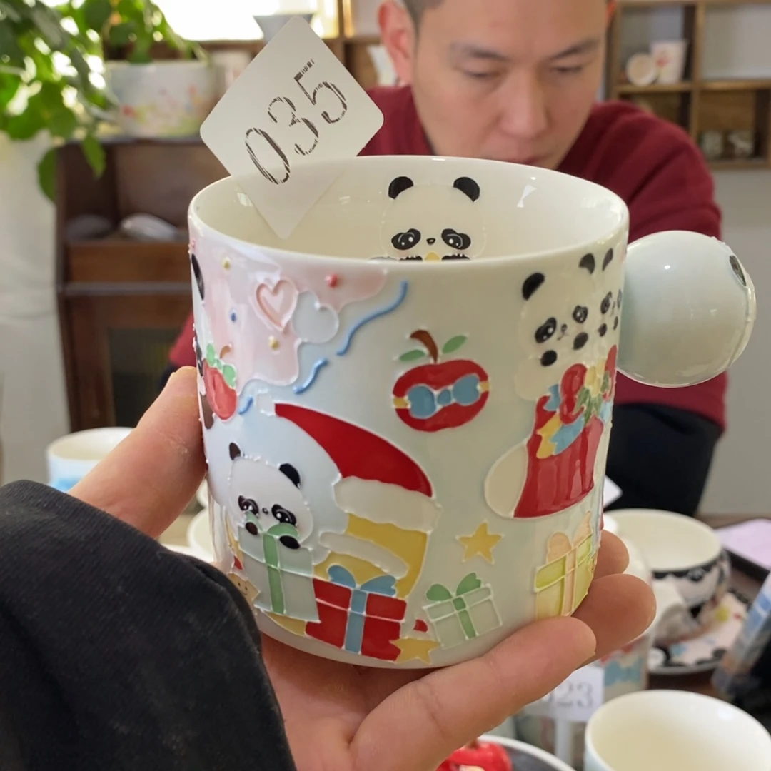 瓷片景德镇釉下彩手绘