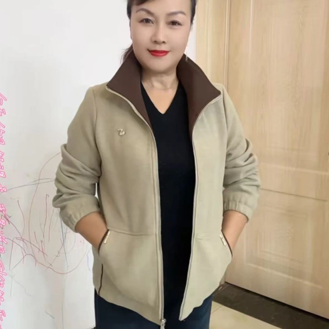 2025女士爆款百搭春秋时尚休闲宽松连帽外套