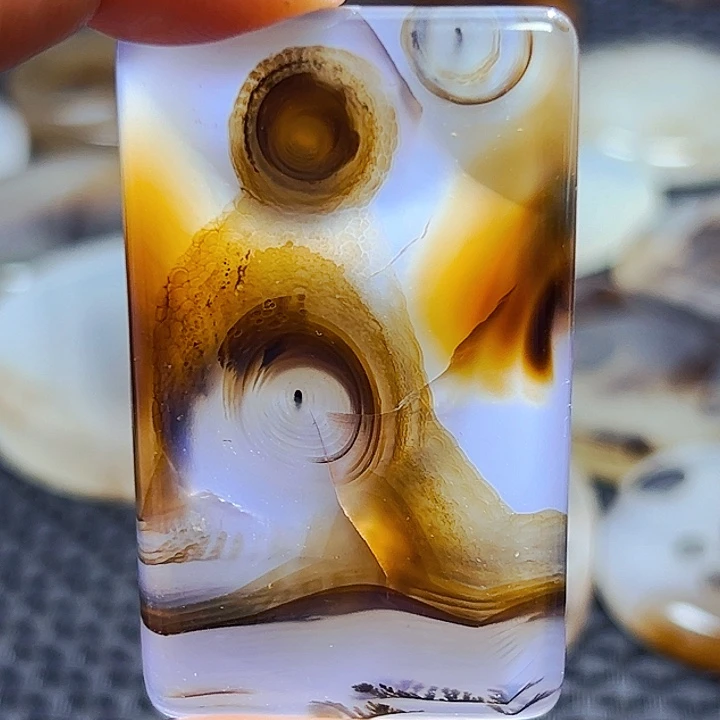 未镶嵌玛瑙/玉髓珠宝半成品