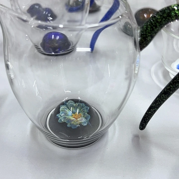 星空蓝花公道杯一只装