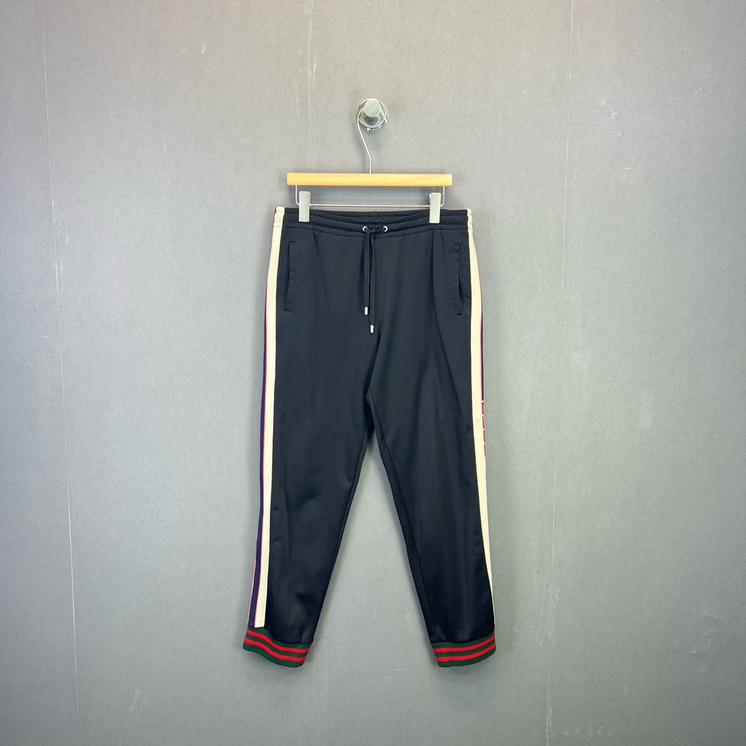 95新 GUCCI/古驰 宽松束脚系带休闲裤/无尺码牌水洗标/11069953