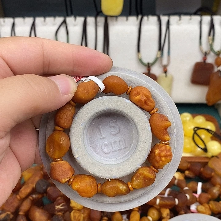 一***…未镶嵌蜜蜡裸石手串11