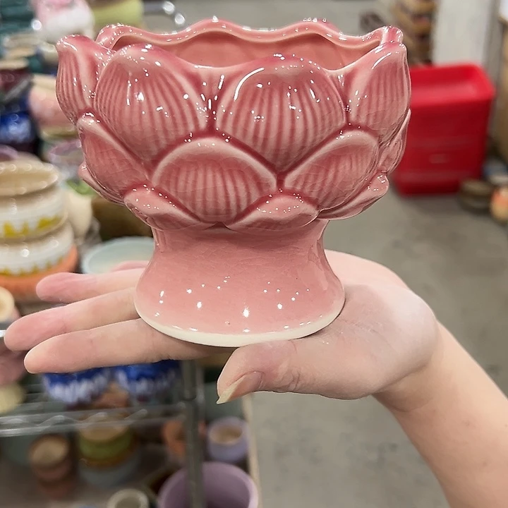 有孔.凑满10元发货多肉陶瓷花盆！