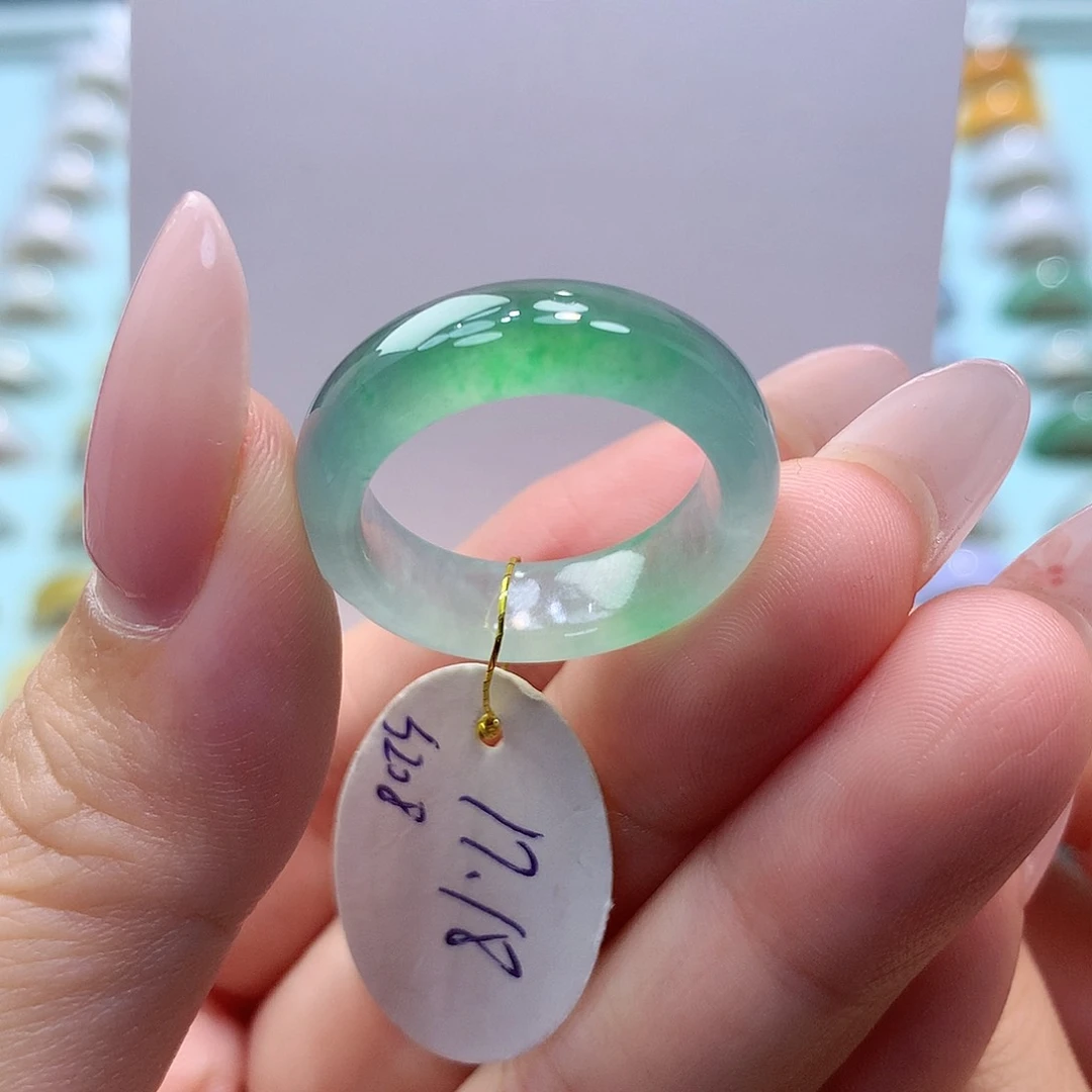 未镶嵌戒指翡翠1718圈