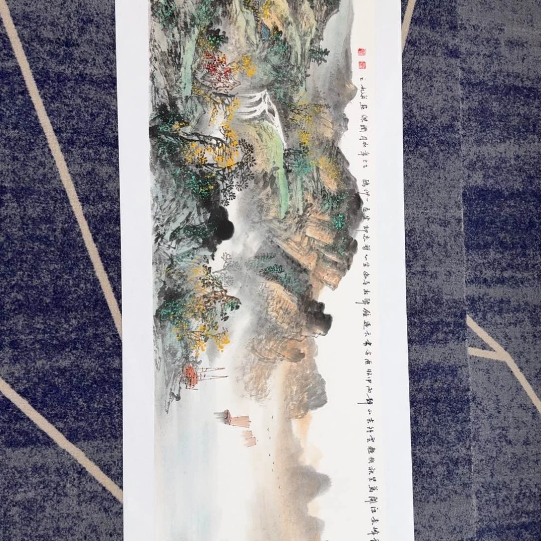 国画国画作品山水花鸟