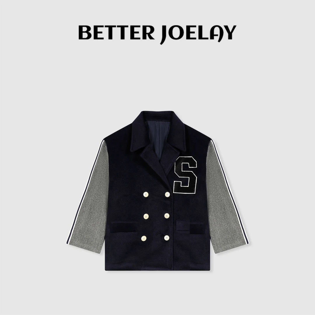 BETTER JOELAY -【温柔了山海】高端拼接外套时尚百搭休闲运动Z7131