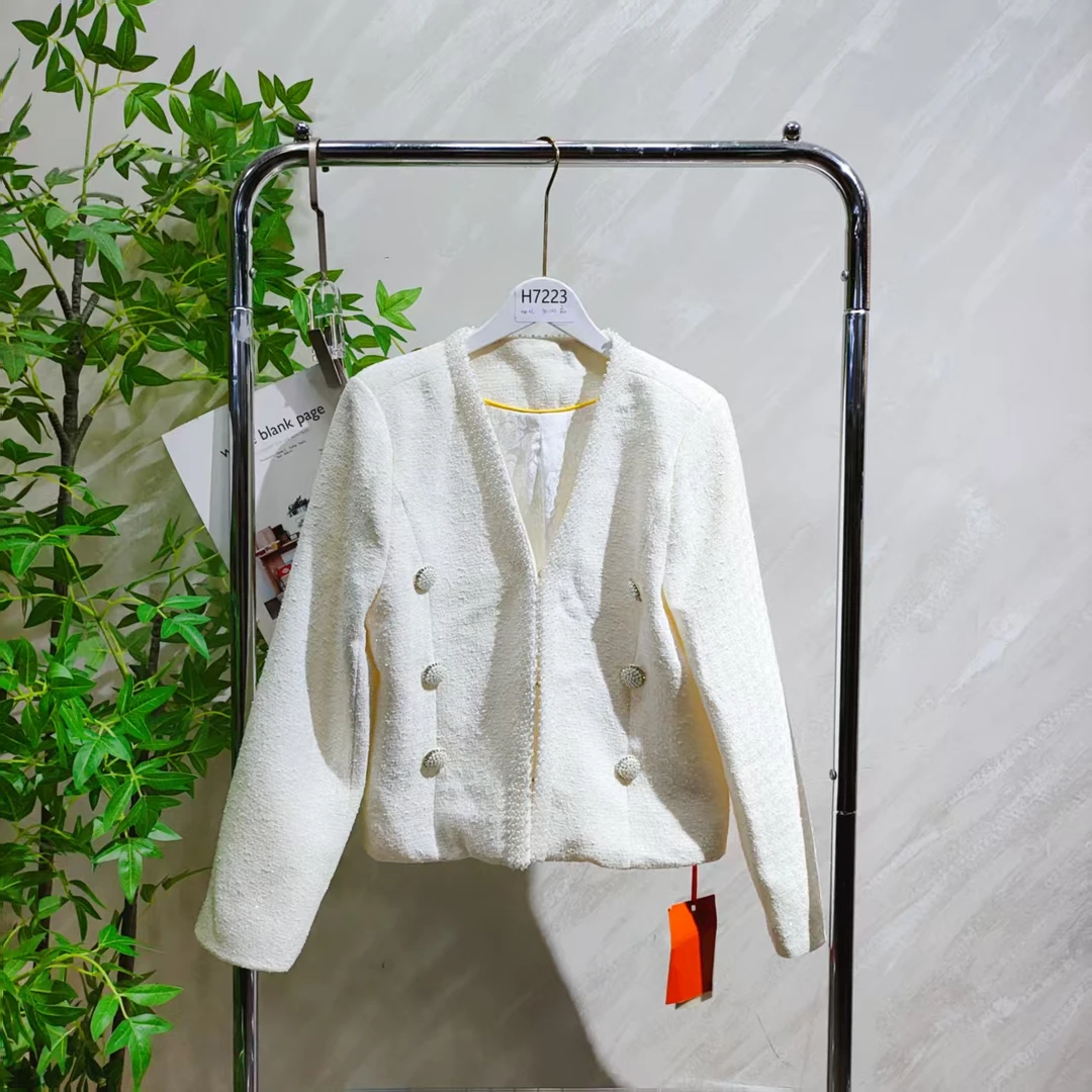 【H7223】女士气质轻奢百搭小香风外套