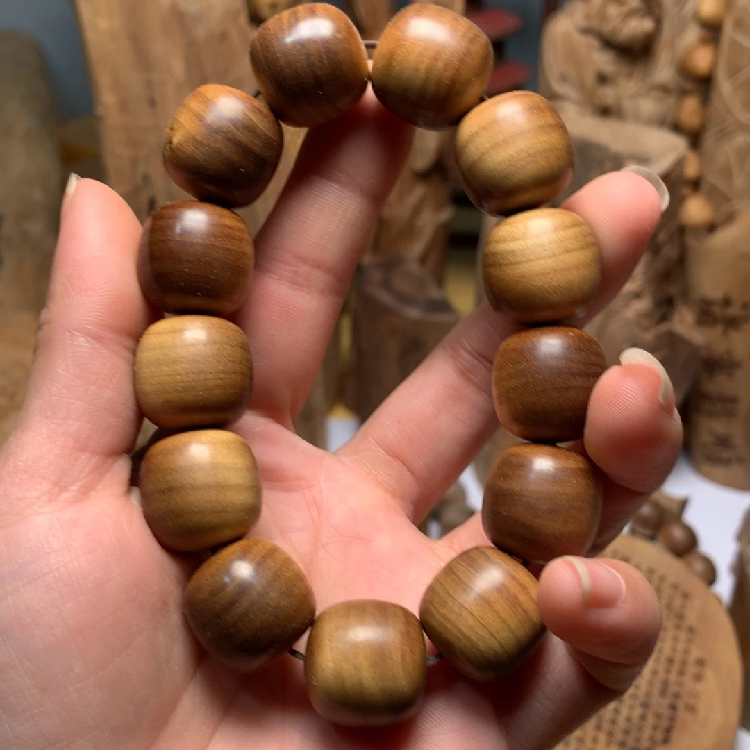 檀香木手串/手链?*老山檀香1.7✖️1.8虎皮纹黑肉