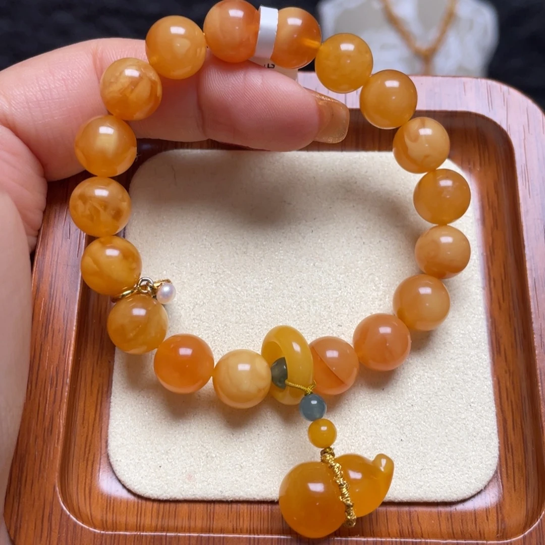 蜜蜡未镶嵌手链手串