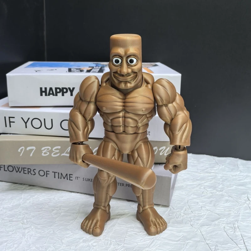 肌肉木棍人外国山海经通通通撒呼啦Ai山海经抽象手办创意摆件玩具