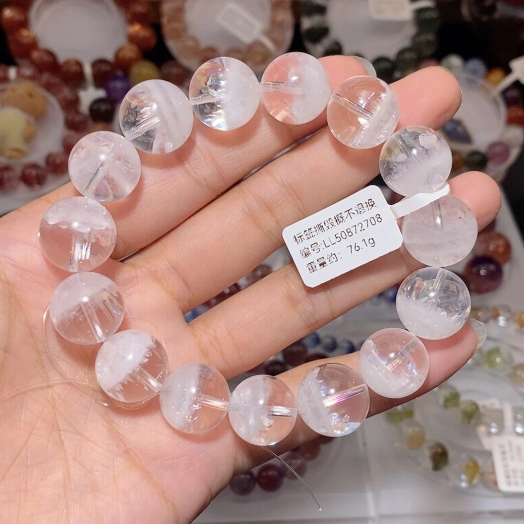 水晶手链未镶嵌白幽灵手链15