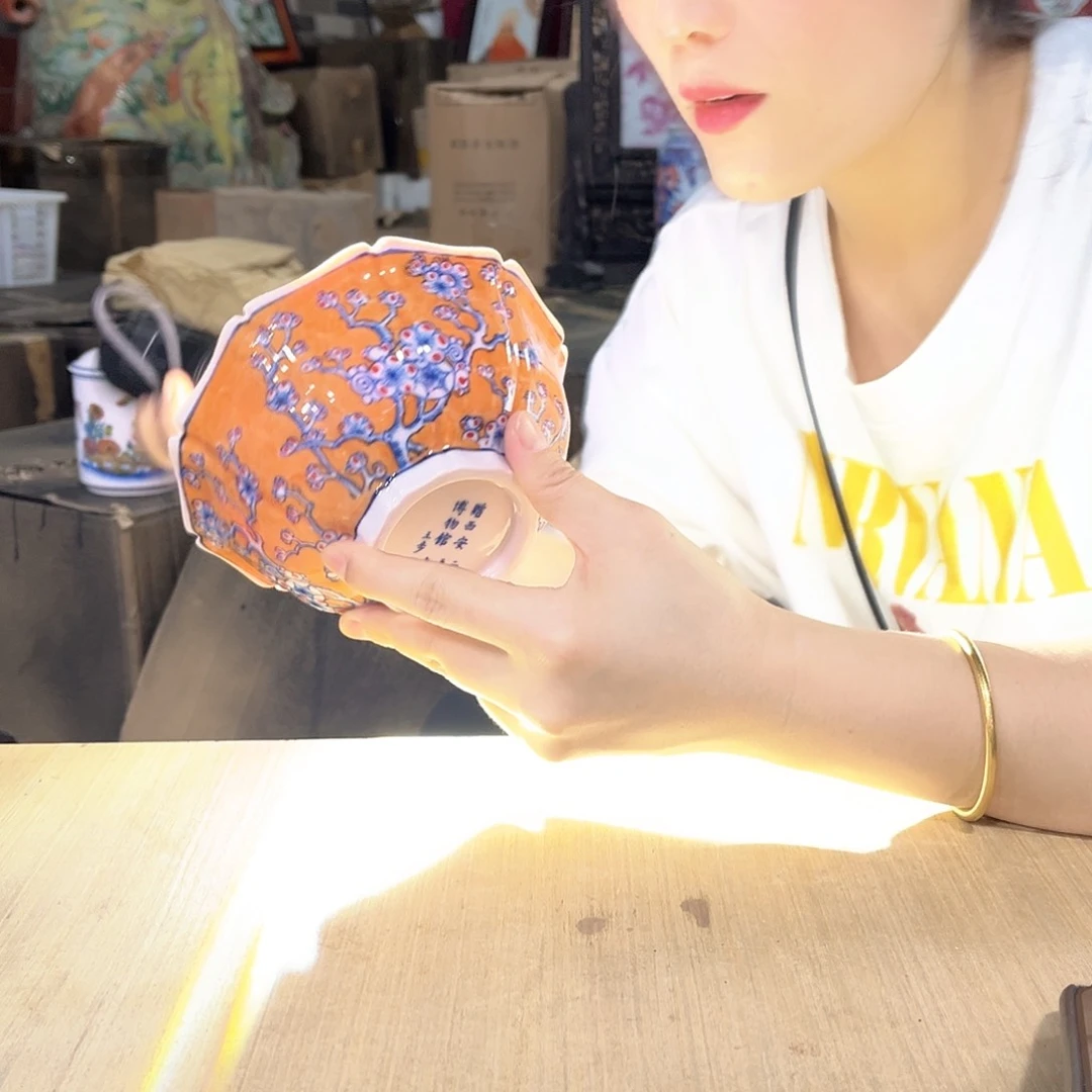 摆件//////景德镇陶瓷瓷器。红。