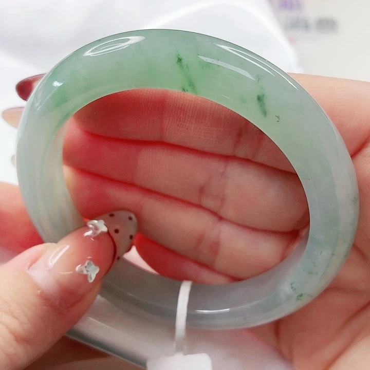 翡翠未镶嵌手镯54.3x510