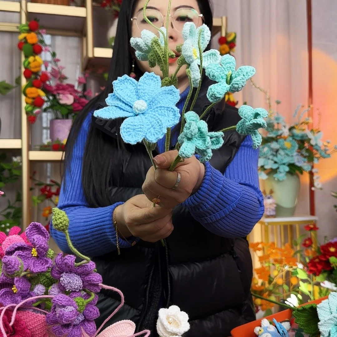 手工钩织设计花束