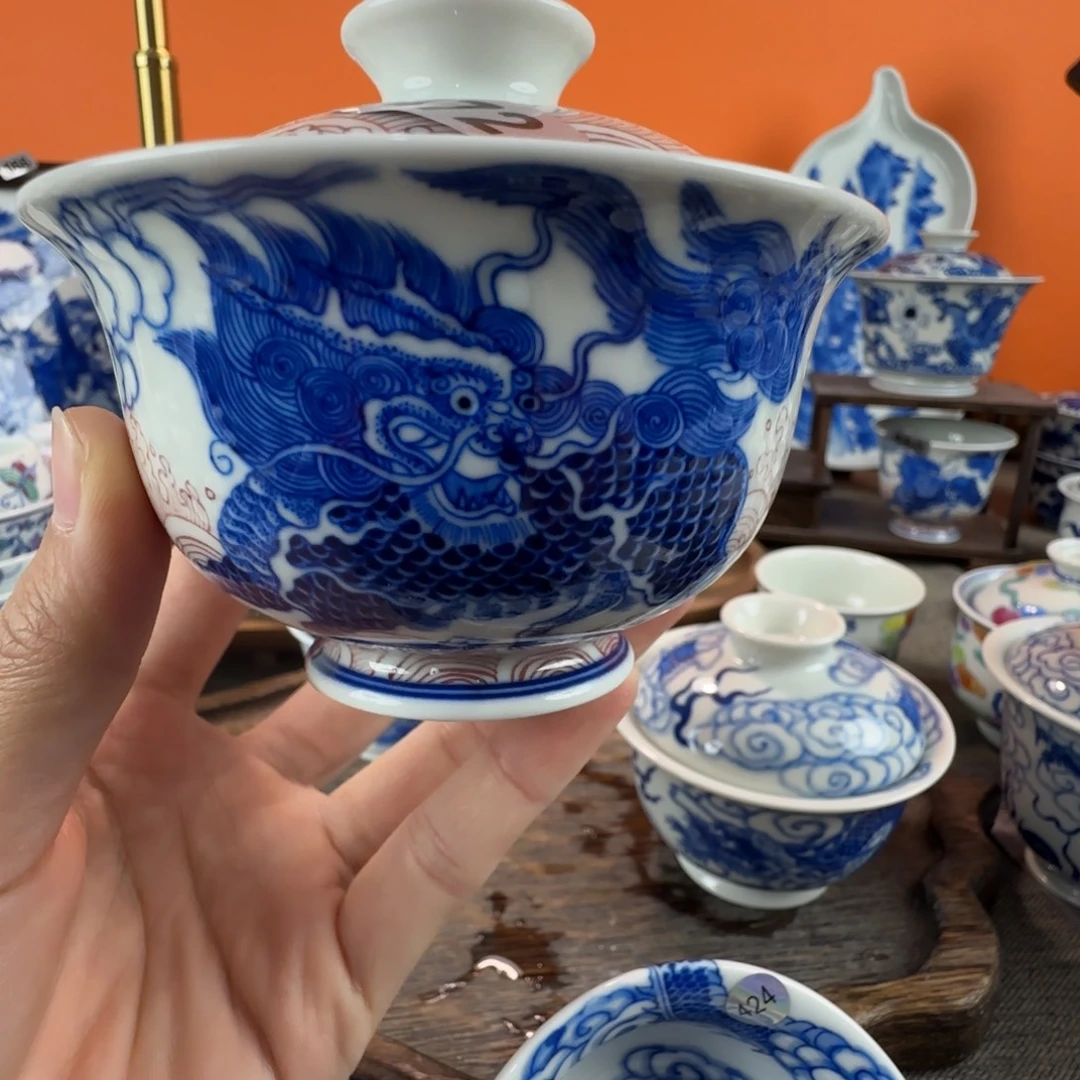 瓷片景德镇手绘青花瓷器472