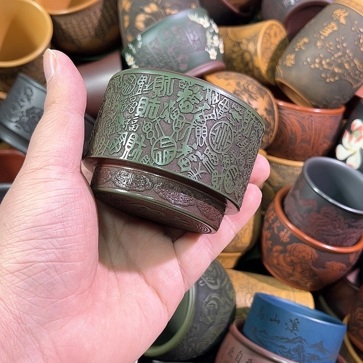 茶杯紫砂全手工紫砂主人杯