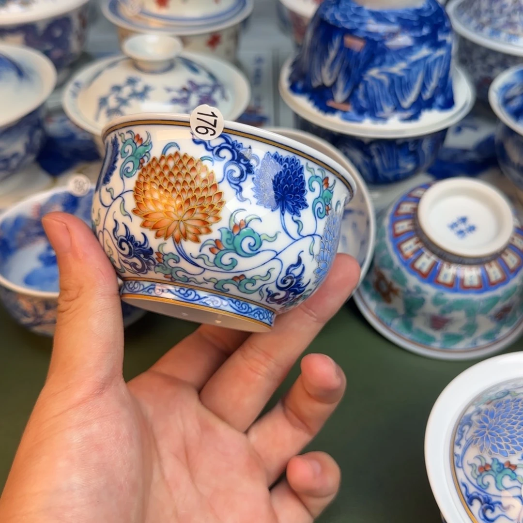 彦祖纯手工手绘茶具176