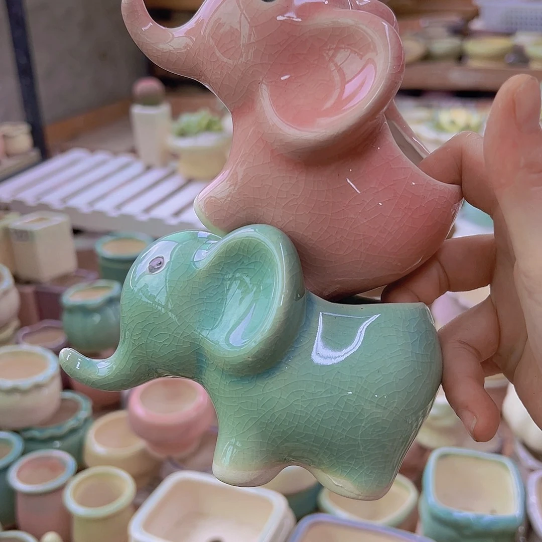 陶瓷花盆当场满12包邮