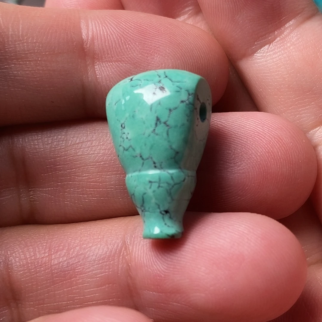 绿松石未镶嵌三通