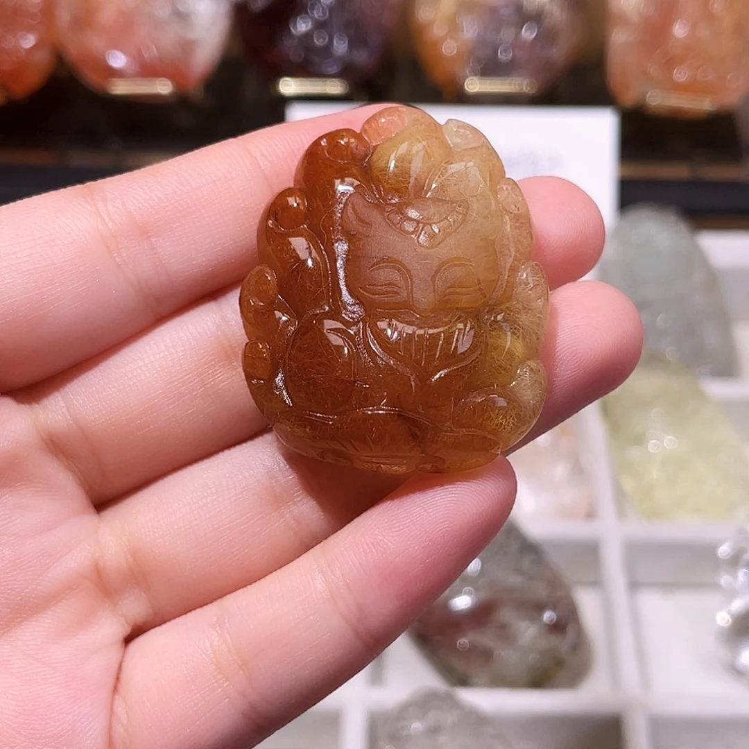 颈饰未镶嵌水晶糖****兔毛发