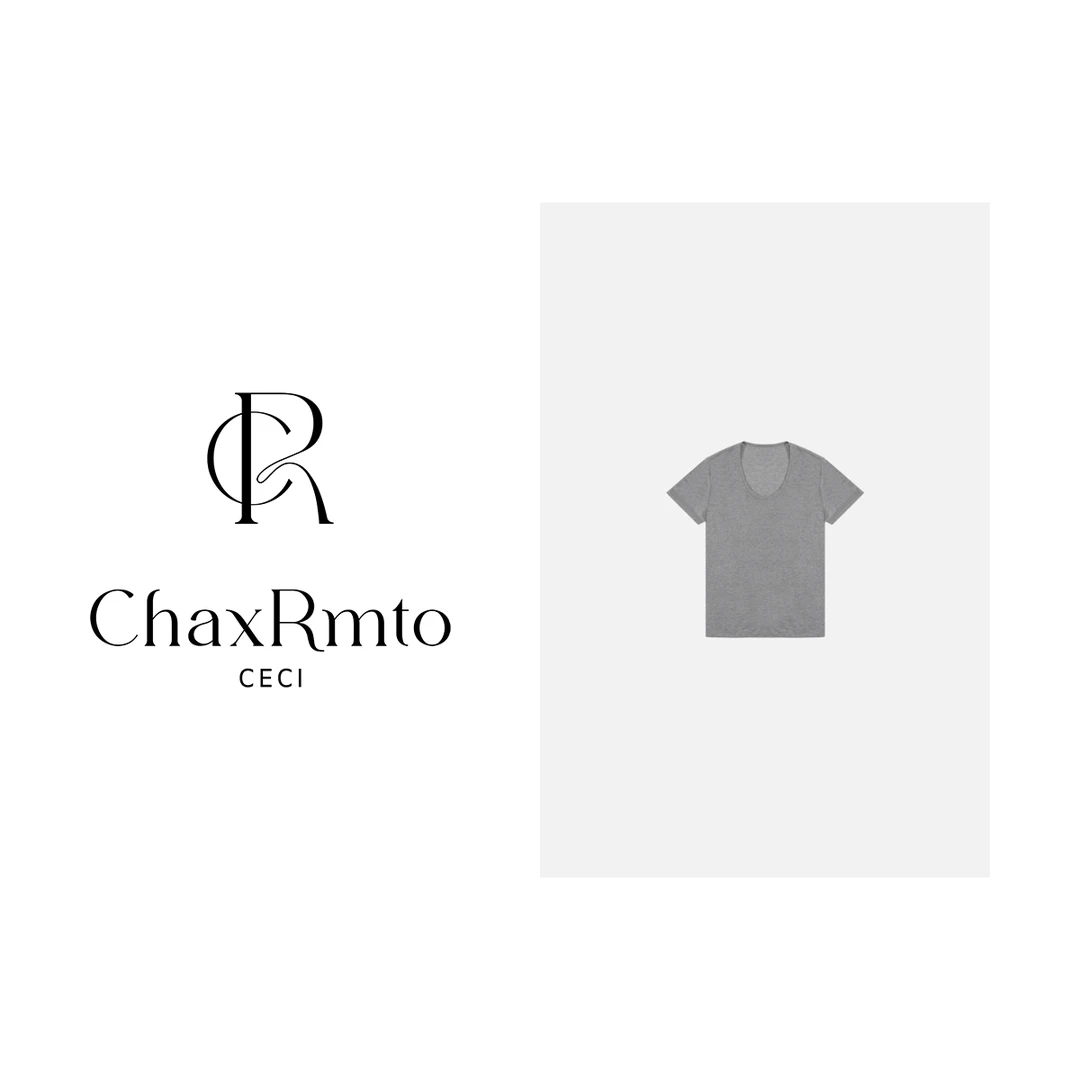 ChaxRmto 25年春季时尚百搭圆领透气休闲短袖T恤 斯斯SD1A0302