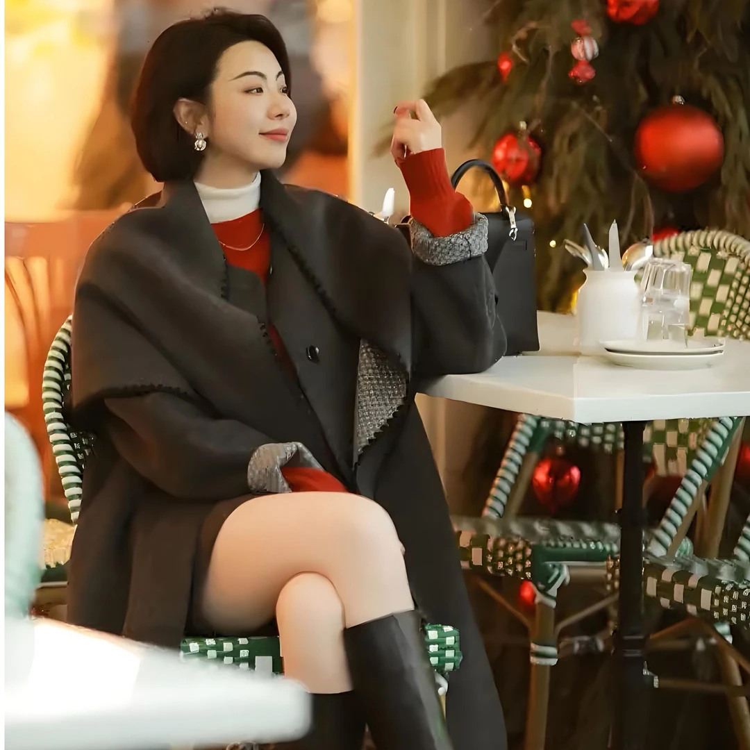 【短视频】珂芮达【小喜悦】26支双股 5针 全羊毛圆领套头毛衫