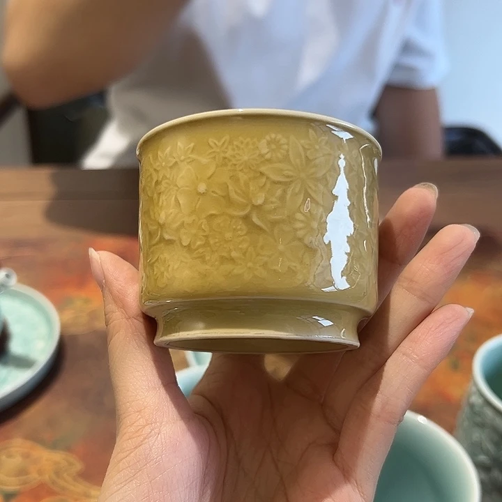 龙泉云间青瓷小米茶器