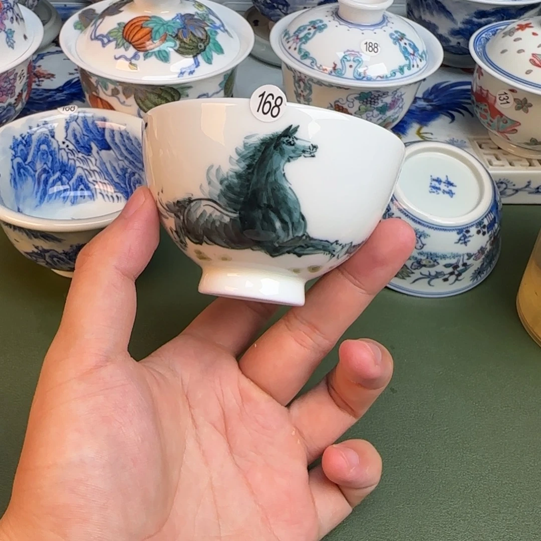 彦祖纯手工手绘茶具168