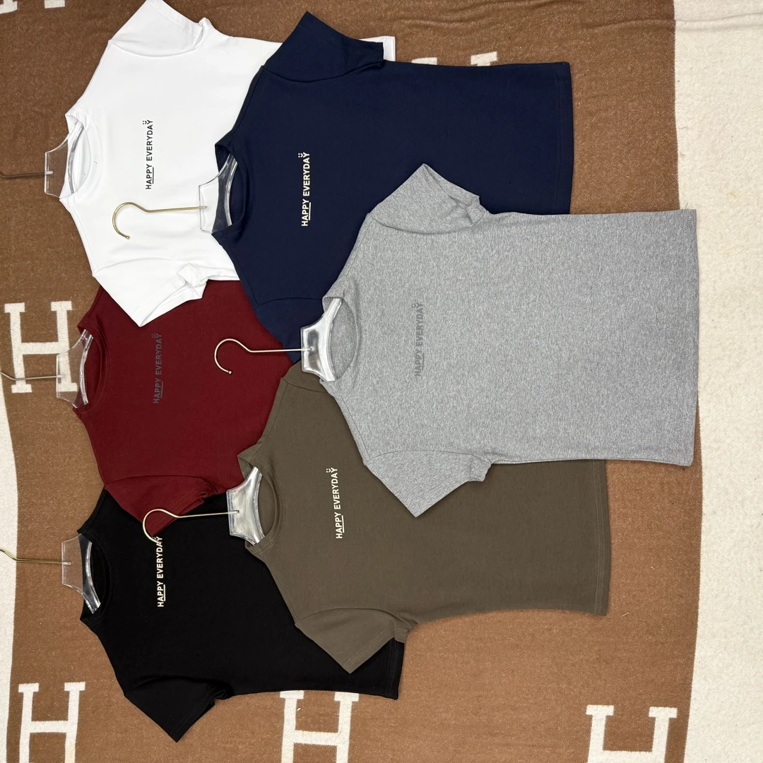 SuSu-159新款纯色字母短袖T