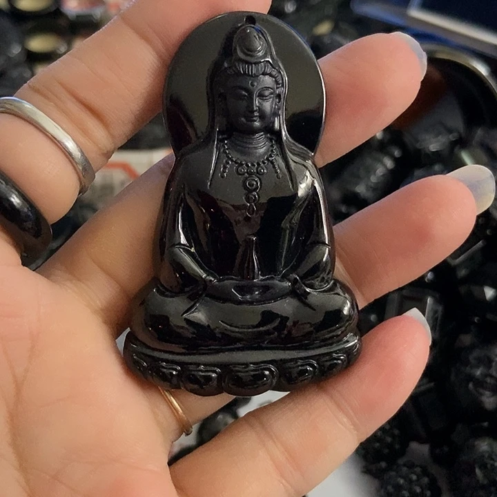 雅***颈饰未镶嵌翡翠墨翠素衣