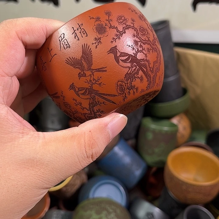 茶杯紫砂全手工紫砂主人杯