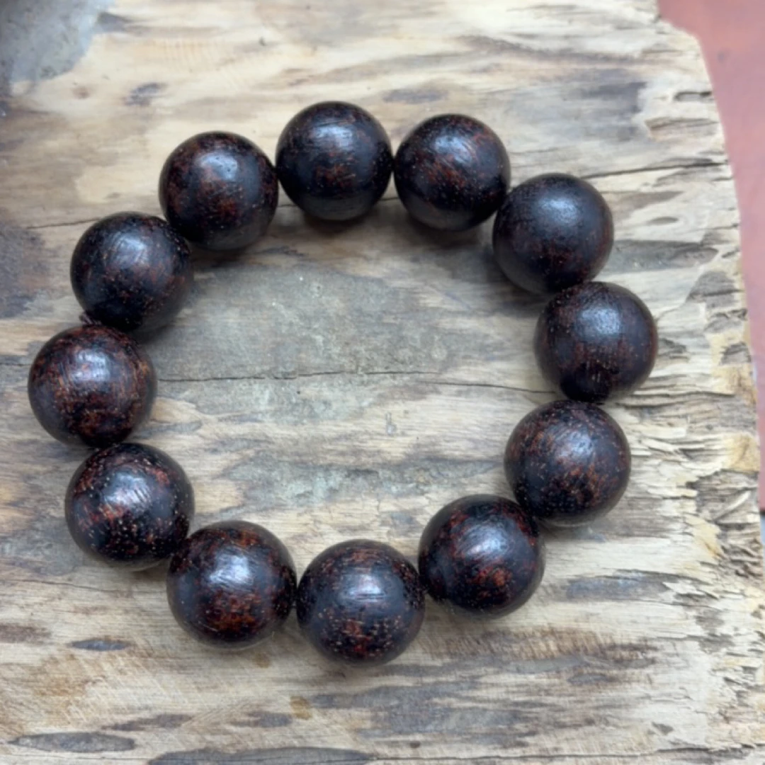 文玩沉香木串手链单圈134