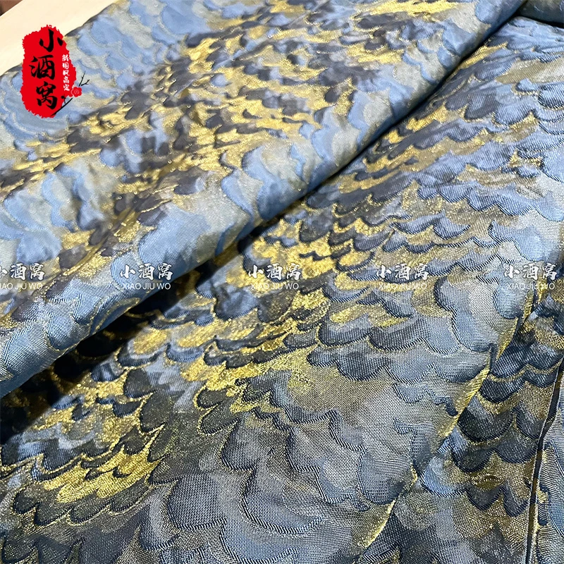 [金鳞-奥黛]小酒窝新国风 新中式时尚气质显瘦中长款-75