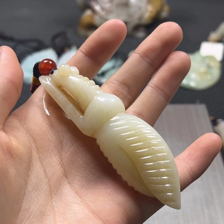 和田玉未镶嵌挂件