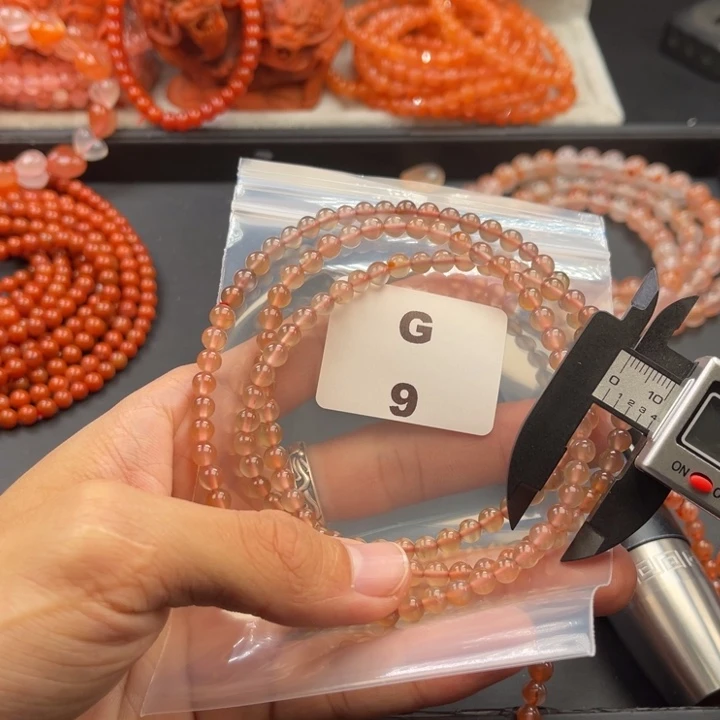 南红玛瑙未镶嵌多样性发货默认微瑕称重5mm