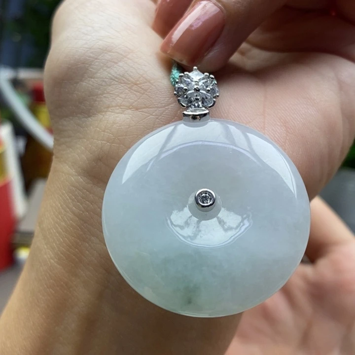 翡翠银S925镶嵌颈饰吊坠14