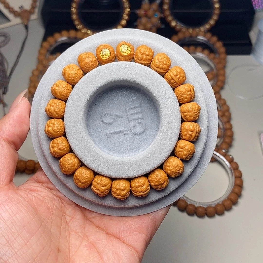 手串猴头核桃全品双标双面金蟾尺寸11左右