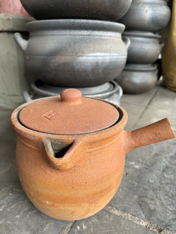 四川荥窑雅安黑砂锅手工土砂锅沙罐养生壶侧把壶中熬中药3.8升