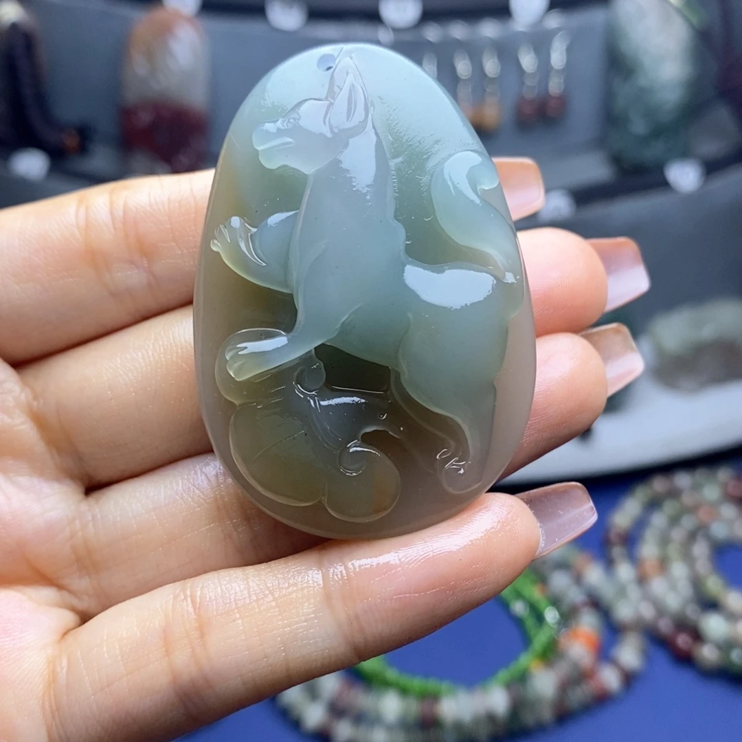 玛瑙/玉髓未镶嵌吊坠(不含链)