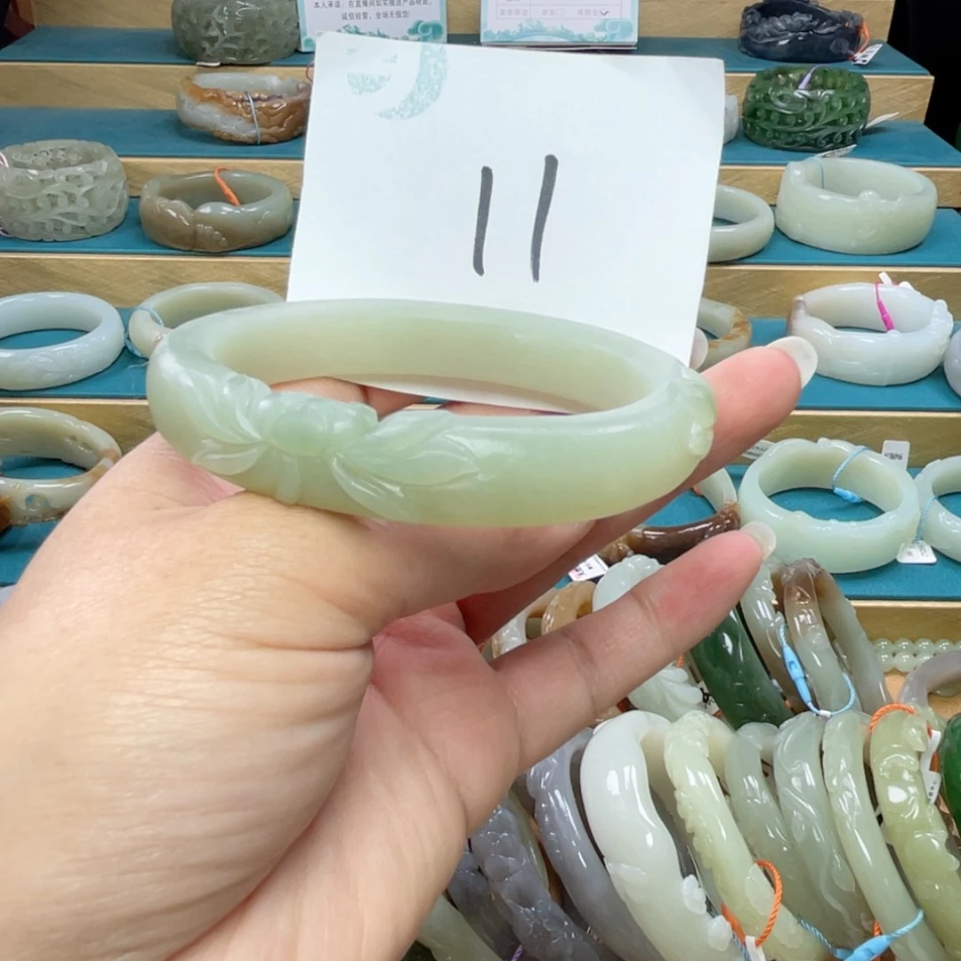 未镶嵌手镯和田玉圈口61