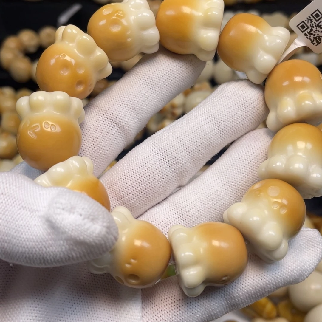 手串菩提根/象牙果119多表情章鱼微瑕
