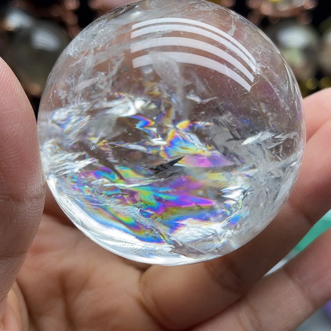 坏***粉水晶珠宝半成品未镶嵌